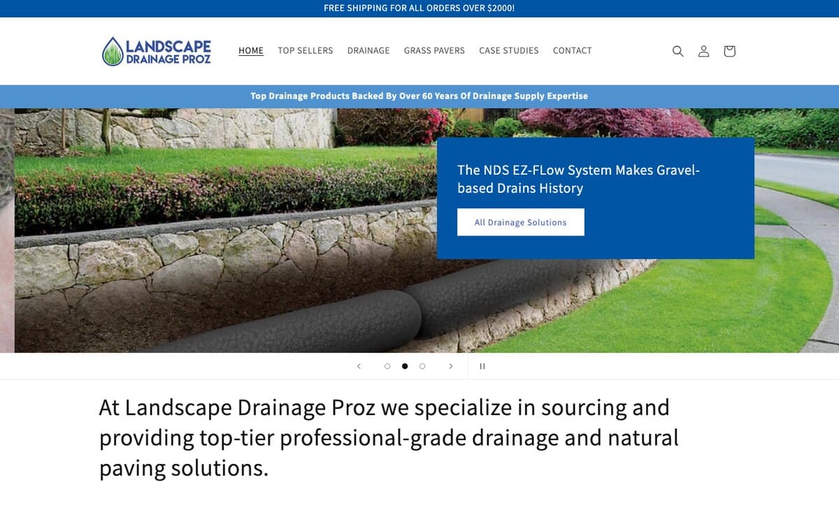 Landscape Drainage Proz